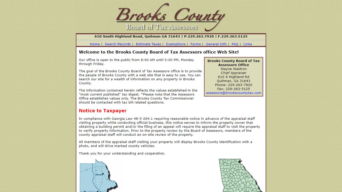 Brooks County Tax Assessor's Office - Schneider Geospatial